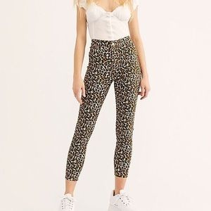 LAST CHANCE Free People Belle Printed Skinny Pants NWOT